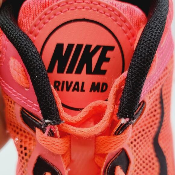 Nike Zoom Rival MD 7 Spike Woman's Sprint Running Shoes 616312-600 Size 8 Pink - Picture 8 of 10
